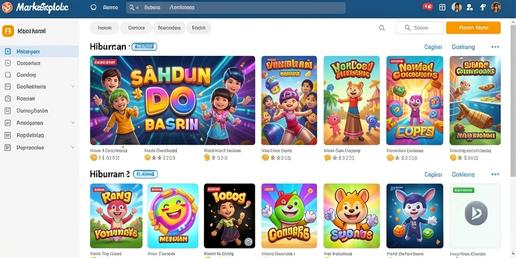 Tampilan menarik dari slot yang sedang dimainkan.