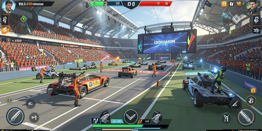 Tampilan awal permainan dengan berbagai pilihan slot.