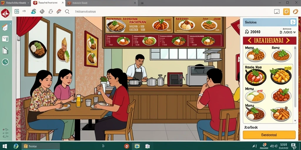 Tampilan antarmuka yang user-friendly.