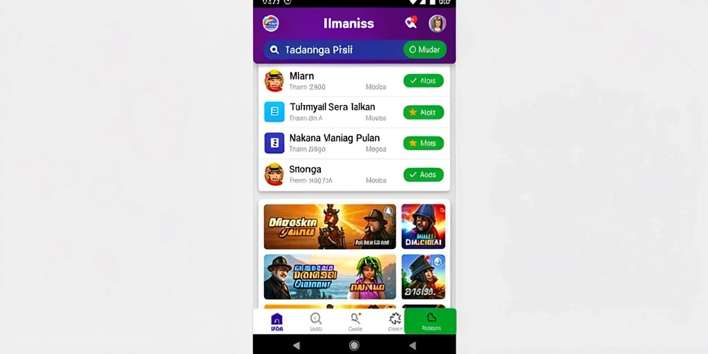 Tangkapan layar menunjukkan layar permainan yang menarik.