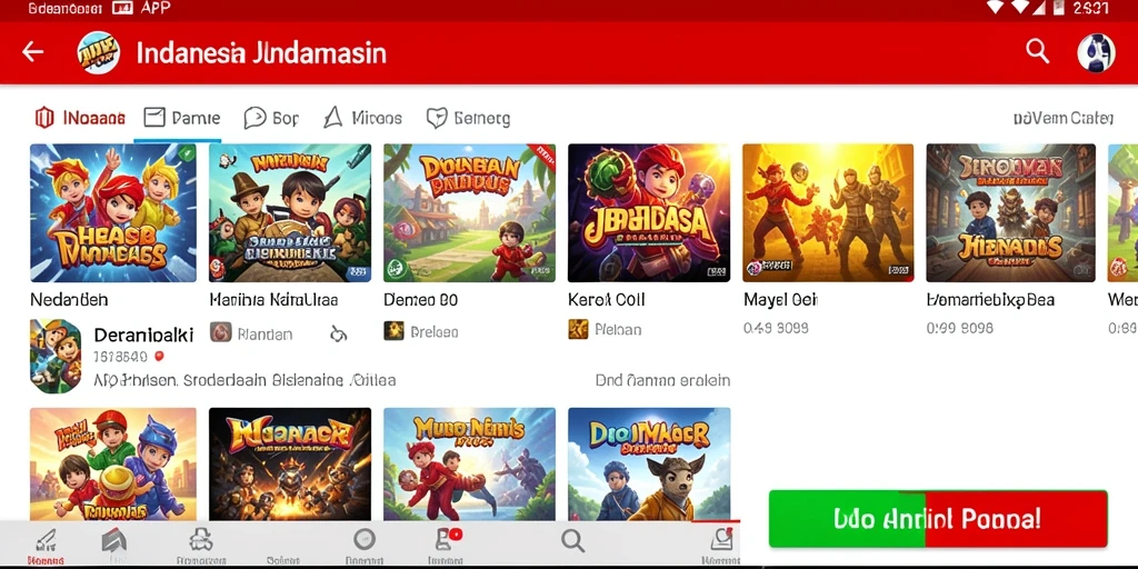Antarmuka utama TOTO1000 yang menarik dan mudah dinavigasi.